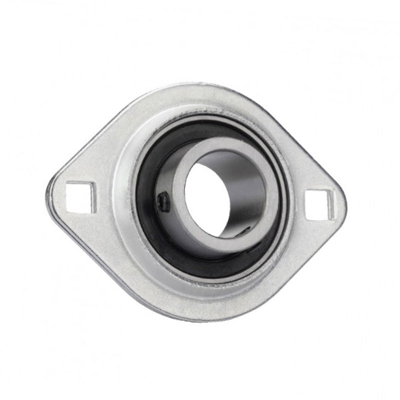 SBPFL207-21 Oval 2 Bolt Pressed Steel Bearing Housing with 1-5/16 inch insert