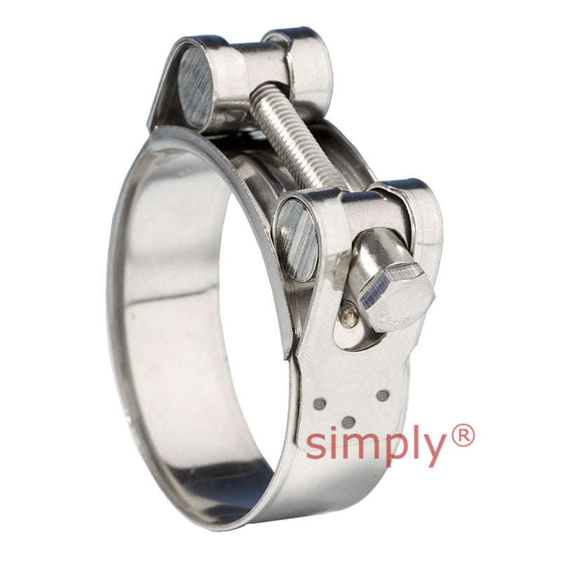 JSC025SS 304 Stainless Steel Jubilee Superclamp Clip Adjustment Range 23mm-25mm Band Width 18mm