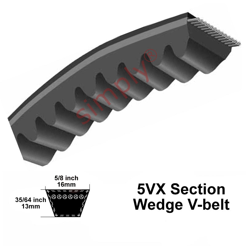 Major Brand 5VX650 Narrow Profile Cogged V-Belt - Allow 2-3 Days