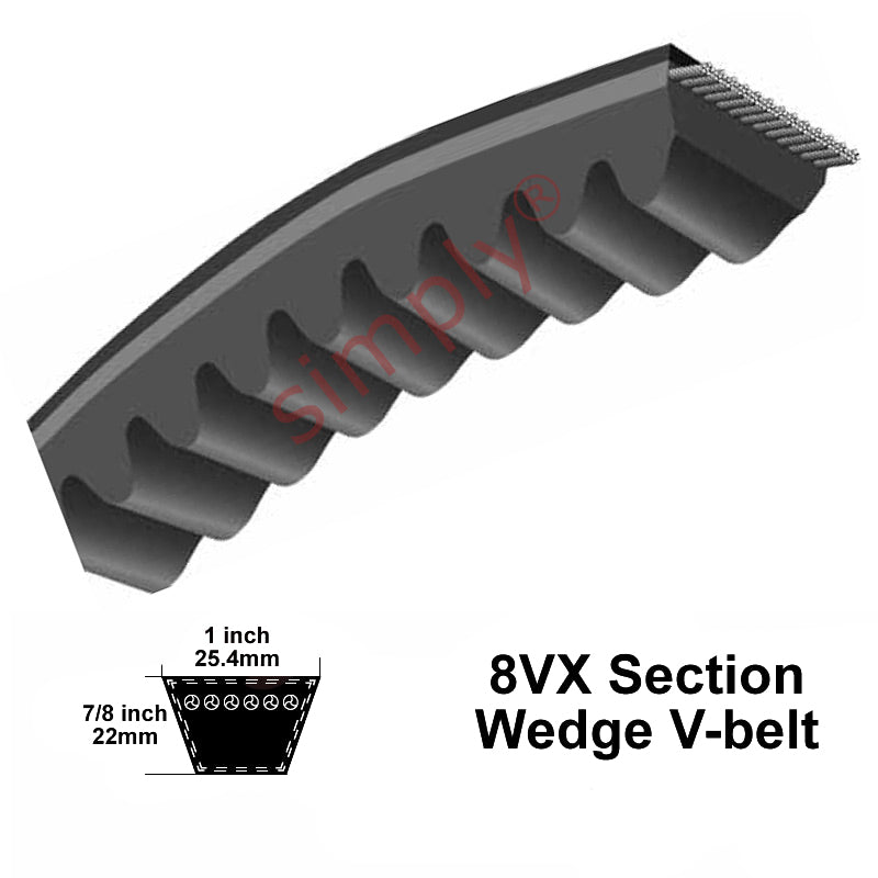 8VX1120 Pix Narrow Profile Cogged V-Belt