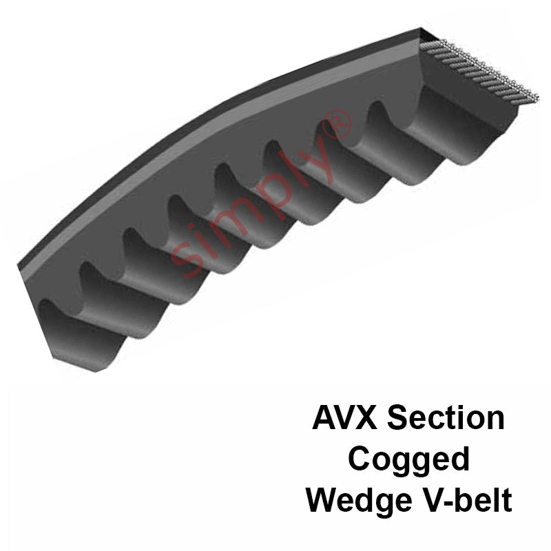 AVX11.5x790 Pix AVX-Section Cogged V-Belt