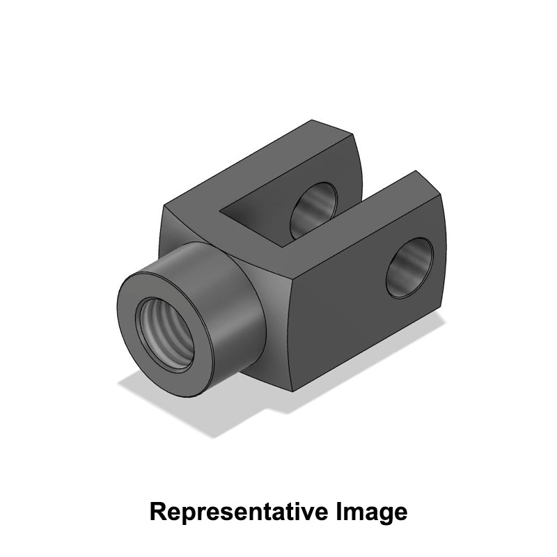 Chiavette G16x33 CNOMO Right Hand Female Steel Clevis 16mm Bore 33mm Base / Bore Center M20x1.5 Thread - Allow 7-10 Days