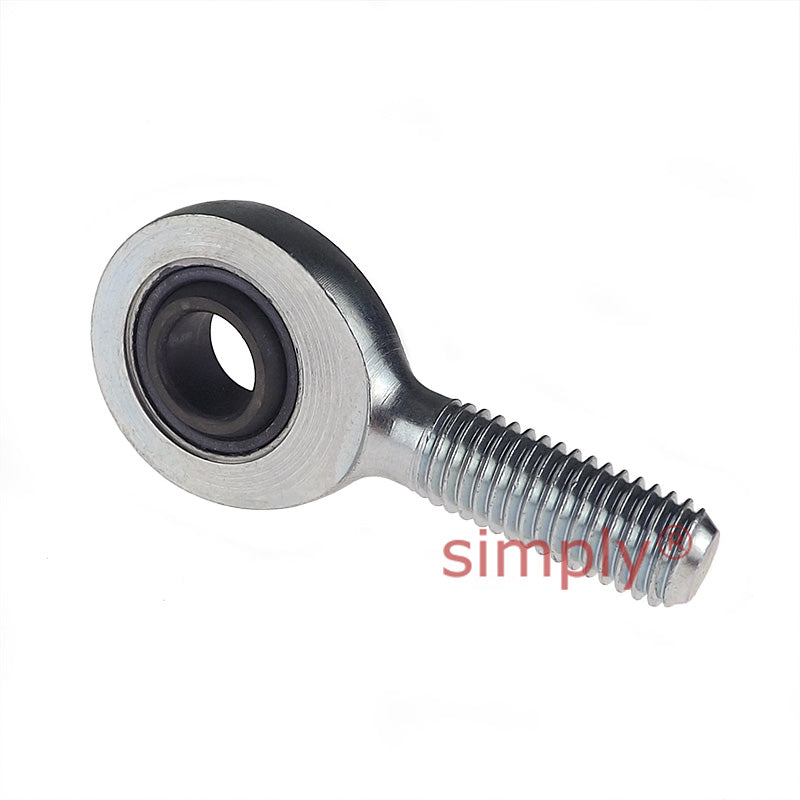 Fluro EAL17 Left Hand Zinc Plated Steel / Steel Male Plain Rod End M16 Thread