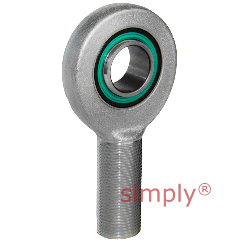 Fluro EA80D2RS Right Hand Zinc Plated Steel / Steel Maintenance Free Male Plain Rod End M64x4 Thread