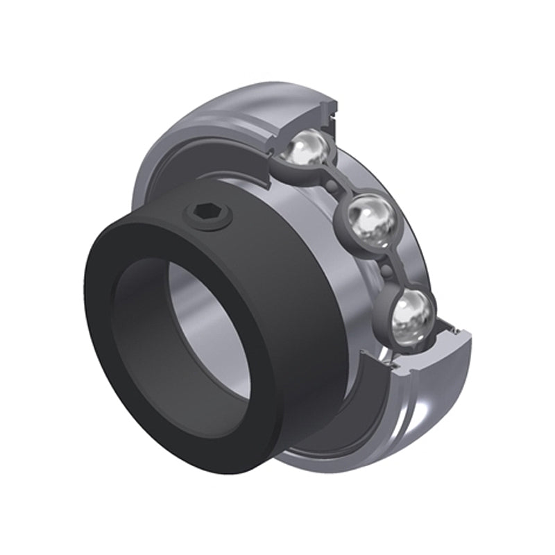 SNR ES203G1N Metric Flatback Grooved Spherical Outer Bearing Insert 17mm Bore 40mm Outside Diameter with Eccentric Collar - Allow 2-3 Days