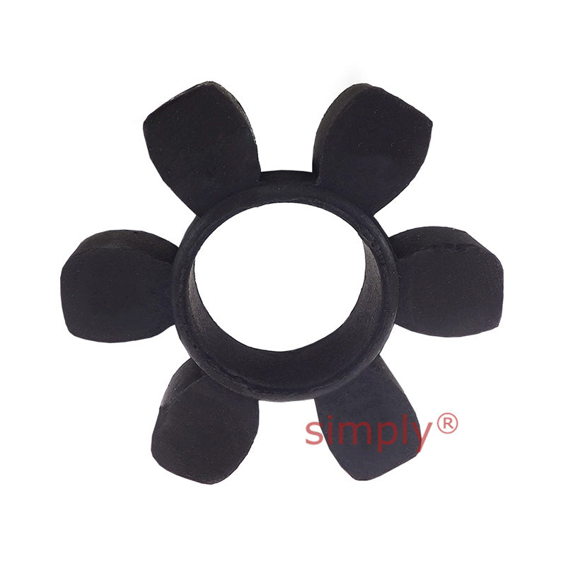 Major Brand HRC130F Coupling Assembly Inner Facing Taper Bores Max Bush Bore 42mm / 1-5/8 inch with Natural Rubber Insert