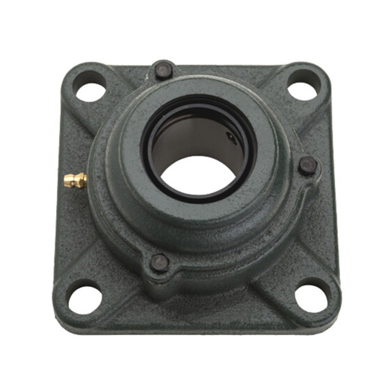 NTN C-UCF326D1 Metric Four Bolt Square Cast Iron Flange Housing with 130mm Bore Insert with Cast Iron Cover - Open Version - Allow 2-3 Days