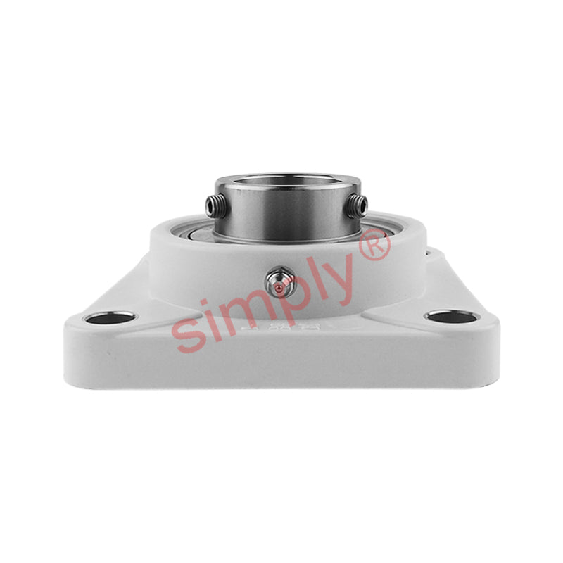 RHP PSF1-1/4RCR Thermo Plastic Four Bolt Square Flange Housing with 1-1/4 inch Bore Stainless Insert