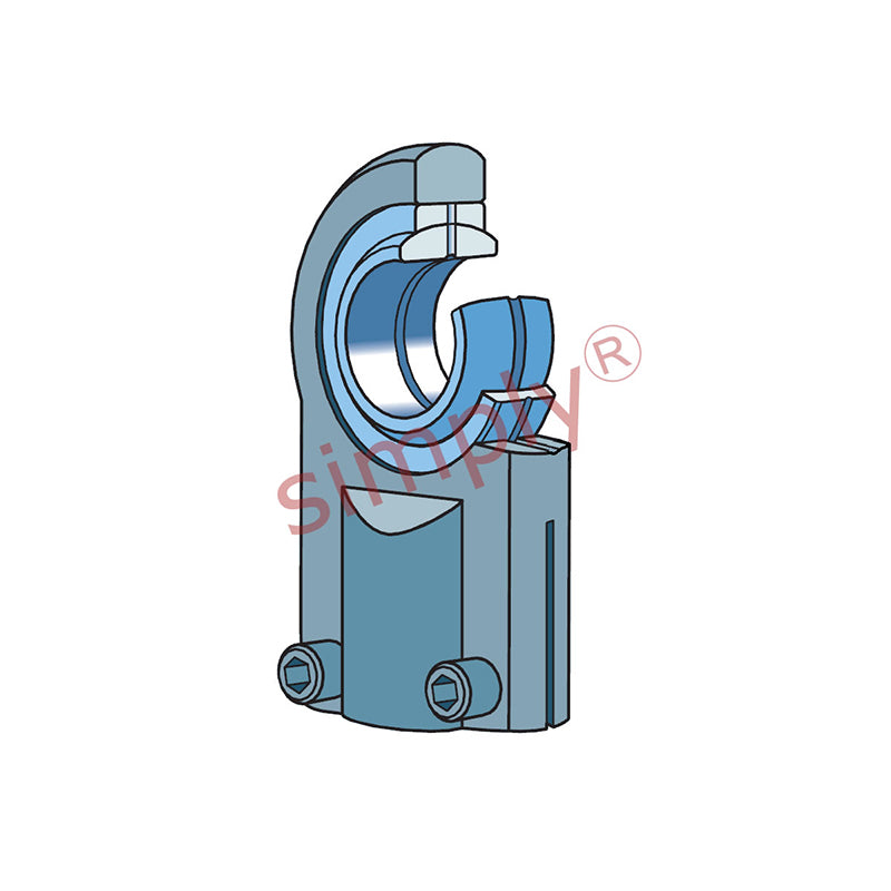SKF SIJ12E Right Hand Steel / Steel Clamp Type Female Rod End M10x1.25 Thread