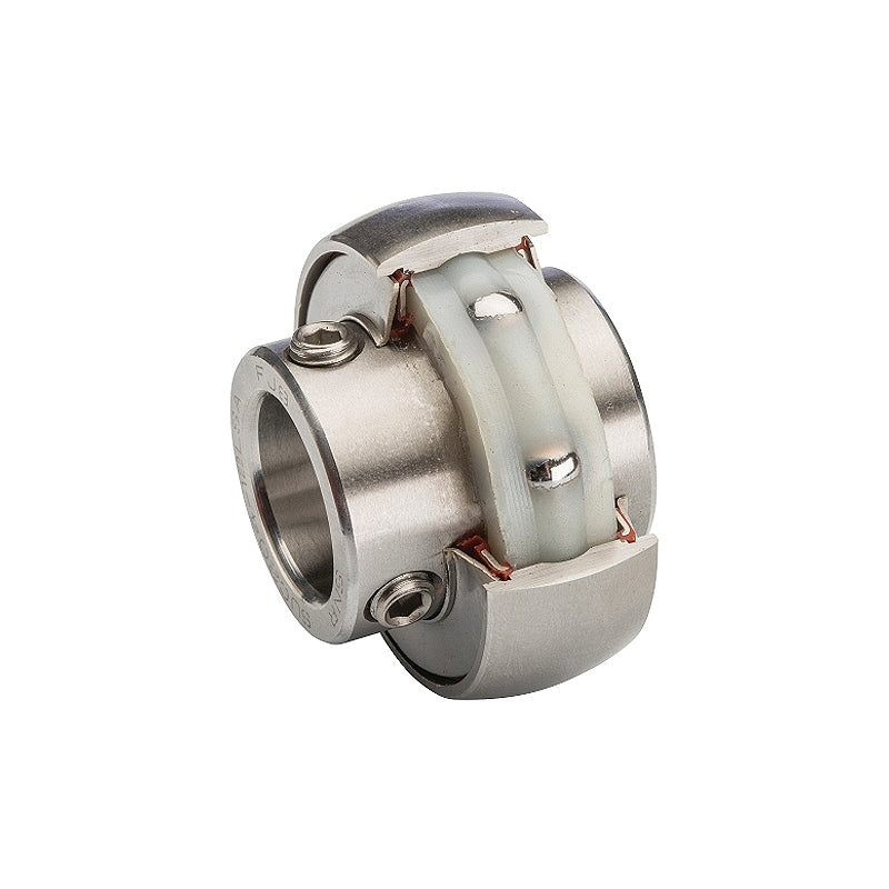 SNR SUC212-39FG1 Imperial Stainless Full Width Spherical Outer Food Safe Bearing Insert 2-7/16 inch Bore 110mm Outside Diameter - Allow 2-3 Days