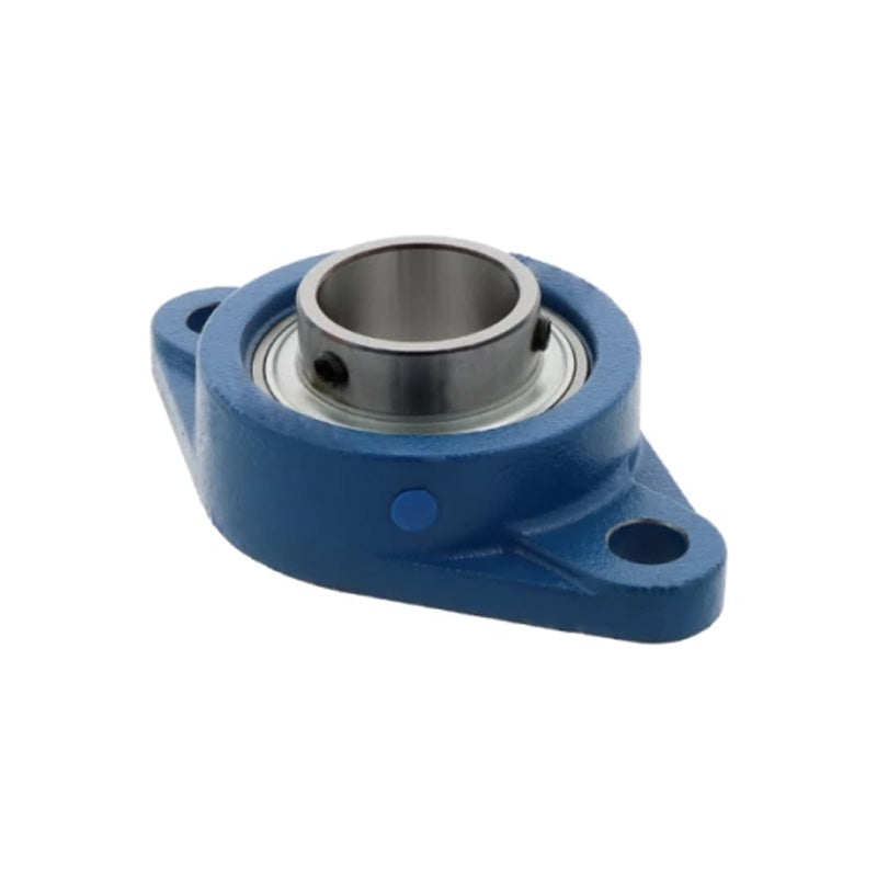 Challenge / FK UCFL214-44 Imperial Cast Iron Two Bolt Oval Flange Housing with 2-3/4 inch Bore Insert and Triple Lip Seal Ideal for Agricultural and Outdoor Use