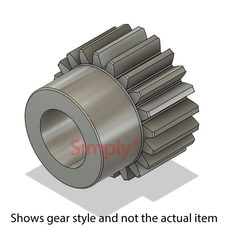 SS05/60B-5 Metric EN8 Spur Gear 60 Tooth 0.5 Mod Pilot Bored 5mm (H8)