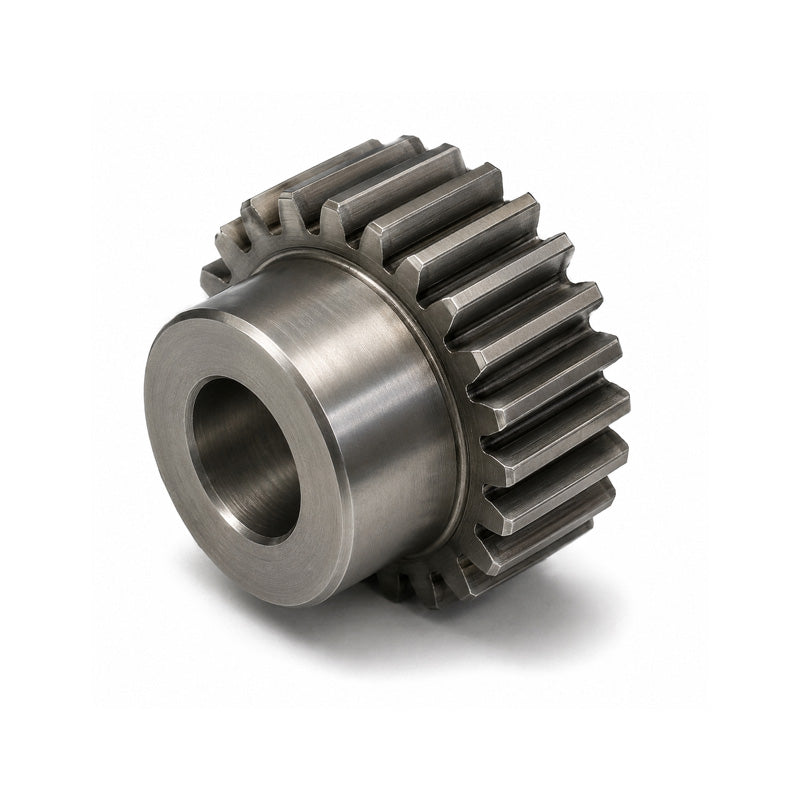 SS08/100B-10 Metric EN8 Spur Gear 100 Tooth 0.8 Mod Pilot Bored 12mm Or Smaller (H8)