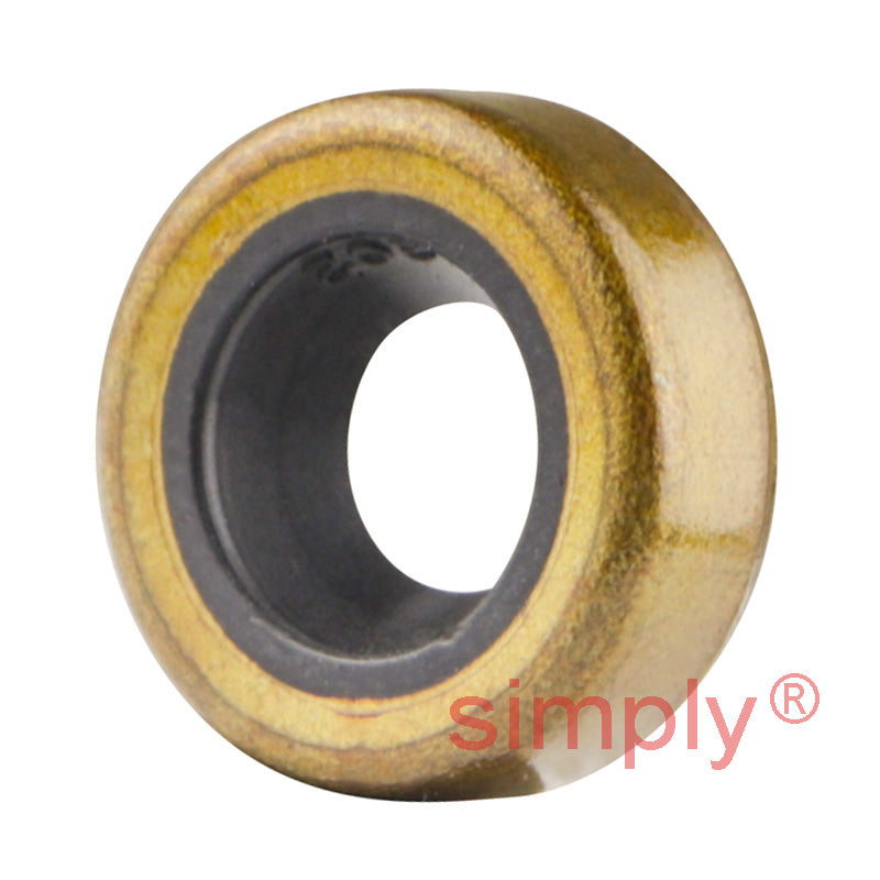 0.25x0.5x0.18 inch Metal Cased Nitrile Rubber Rotary Shaft Oil Seal Springless Design VB Style
