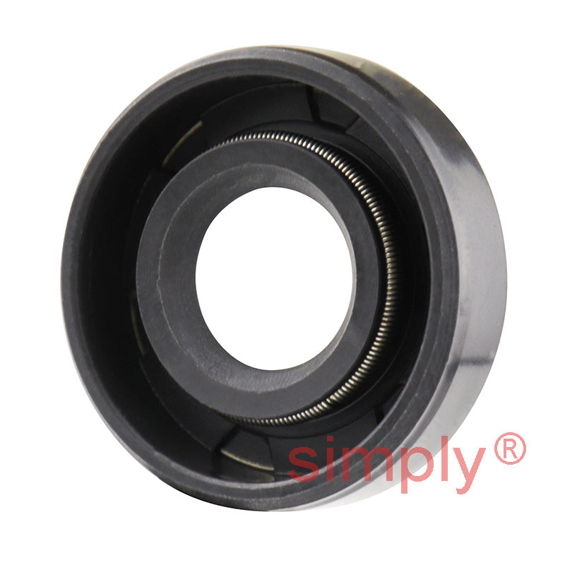 0.43x1x0.25 inch Nitrile Rubber Single Lip Rotary Shaft Oil Seal with Garter Spring R21 / SC