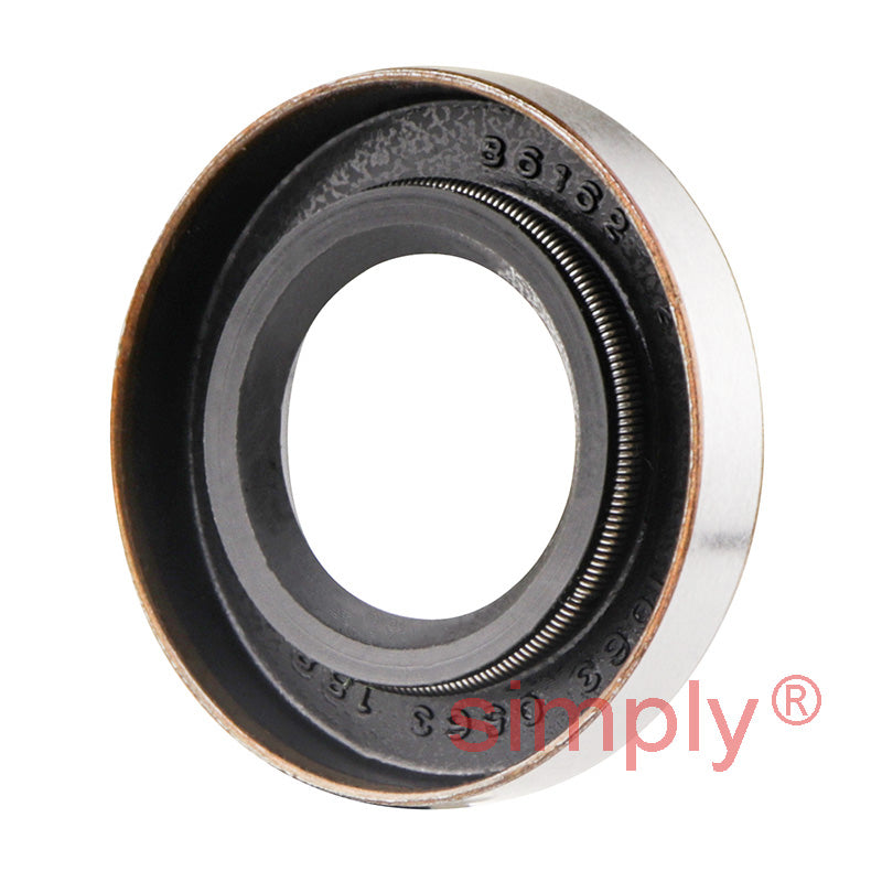 0.56x1.06x0.18 inch Metal Cased Nitrile Rubber Rotary Shaft Oil Seal SB Style