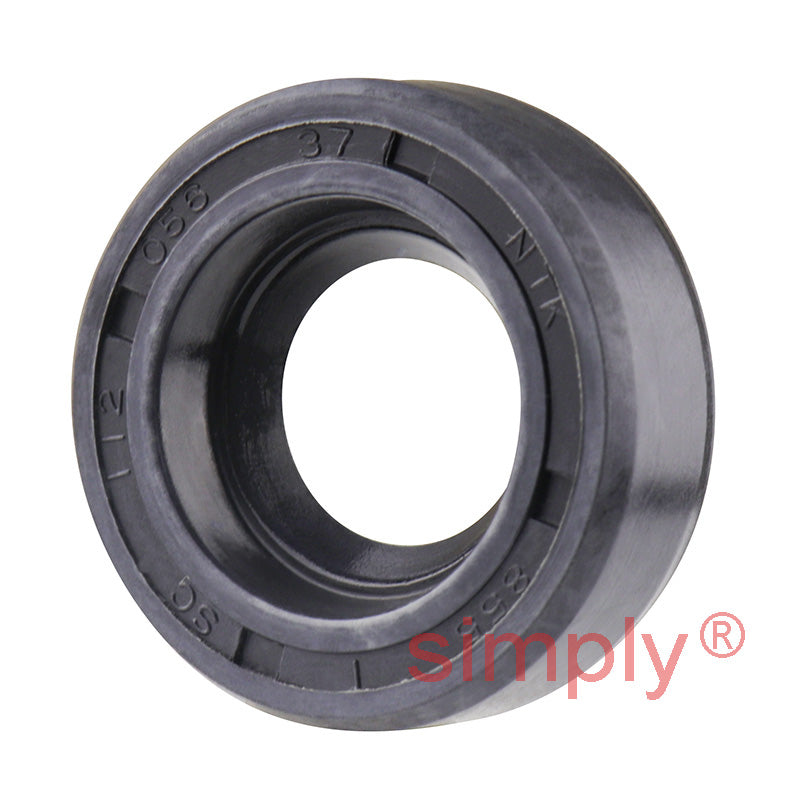 0.56x1.12x0.37 inch Nitrile Rubber Single Lip Rotary Shaft Oil Seal with Garter Spring R21 / SC