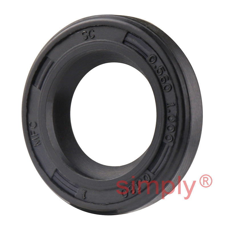 0.56x1x0.18 inch Nitrile Rubber Single Lip Rotary Shaft Oil Seal R21 / SC