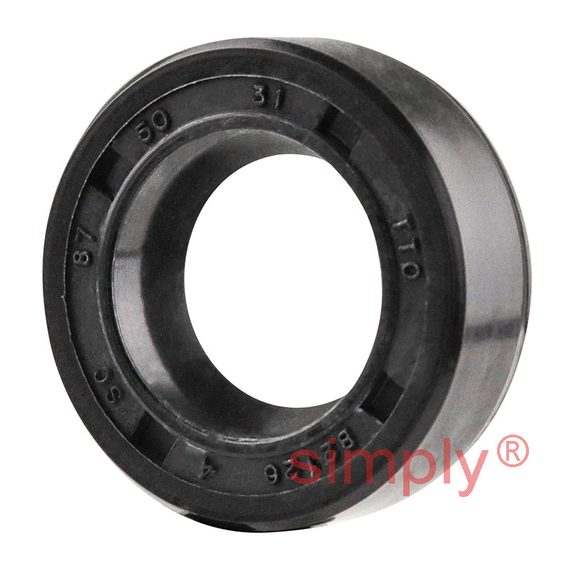 0.5x0.87x0.31 inch Nitrile Rubber Single Lip Rotary Shaft Oil Seal with Garter Spring R21 / SC
