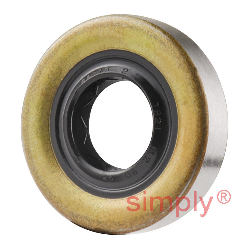 0.5x1.12x0.25 inch Metal Cased Nitrile Rubber Rotary Shaft Oil Seal R6 Style
