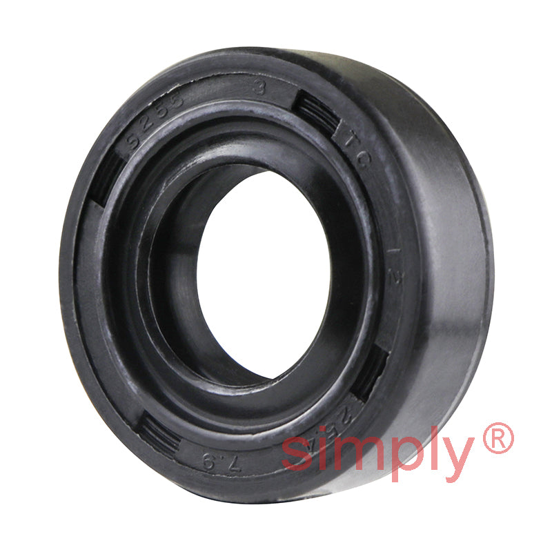 0.5x1x0.31 inch Nitrile Rubber Double Lip Rotary Shaft Oil Seal with Garter Spring R23 / TC Style