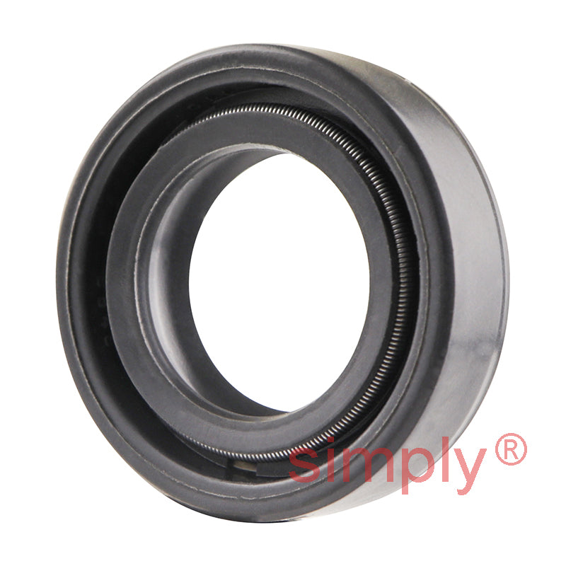 0.68x1.12x0.31 inch Nitrile Rubber Double Lip Rotary Shaft Oil Seal with Garter Spring R23 / TC Style
