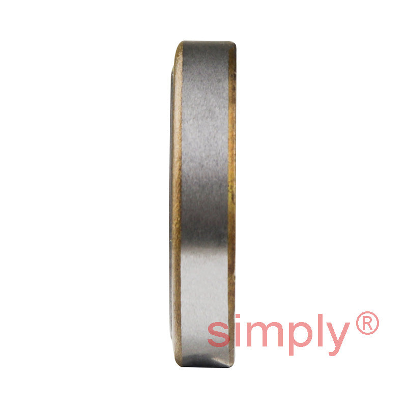 0.68x1x0.18 inch Metal Cased Nitrile Rubber Rotary Shaft Oil Seal Springless Design VB Style