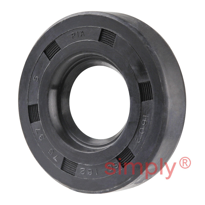 0.75x1.62x0.37 inch Nitrile Rubber Single Lip Rotary Shaft Oil Seal with Garter Spring R21 / SC