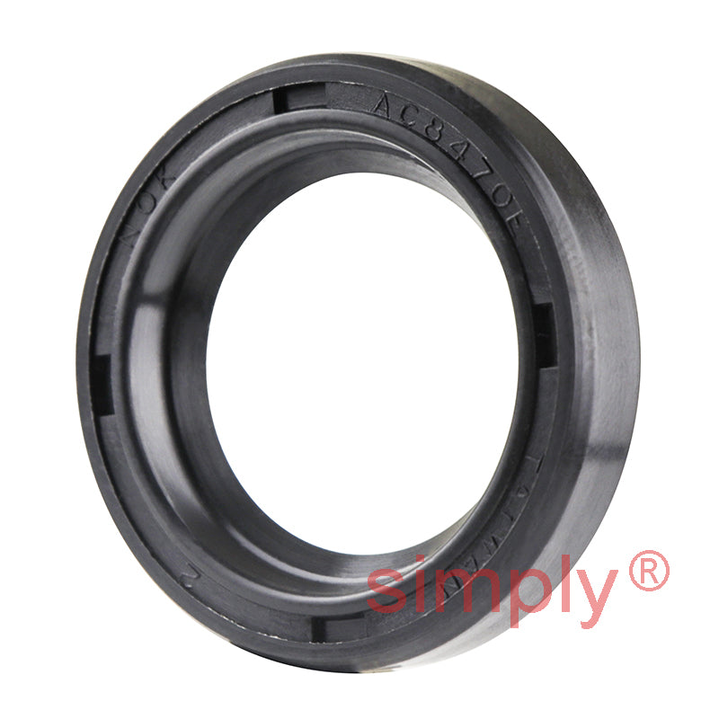 0.81x1.18x0.25 inch Nitrile Rubber Single Lip Rotary Shaft Oil Seal with Garter Spring R21 / SC Style