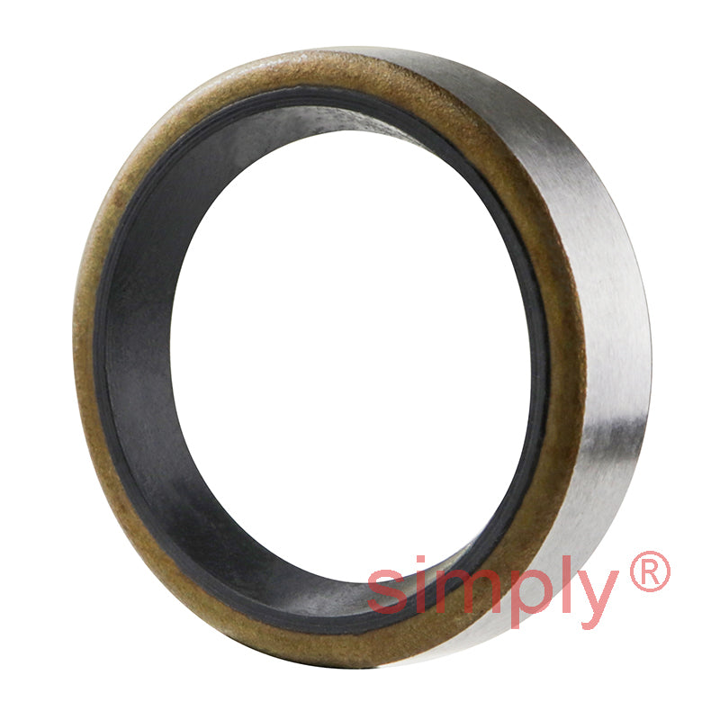 0.87x1.12x0.25 inch Metal Cased Nitrile Rubber Rotary Shaft Oil Seal Springless Design VB Style