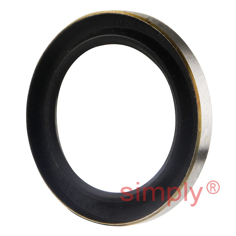 0.87x1.18x0.15 inch Metal Cased Nitrile Rubber Rotary Shaft Oil Seal Springless Design VB Style