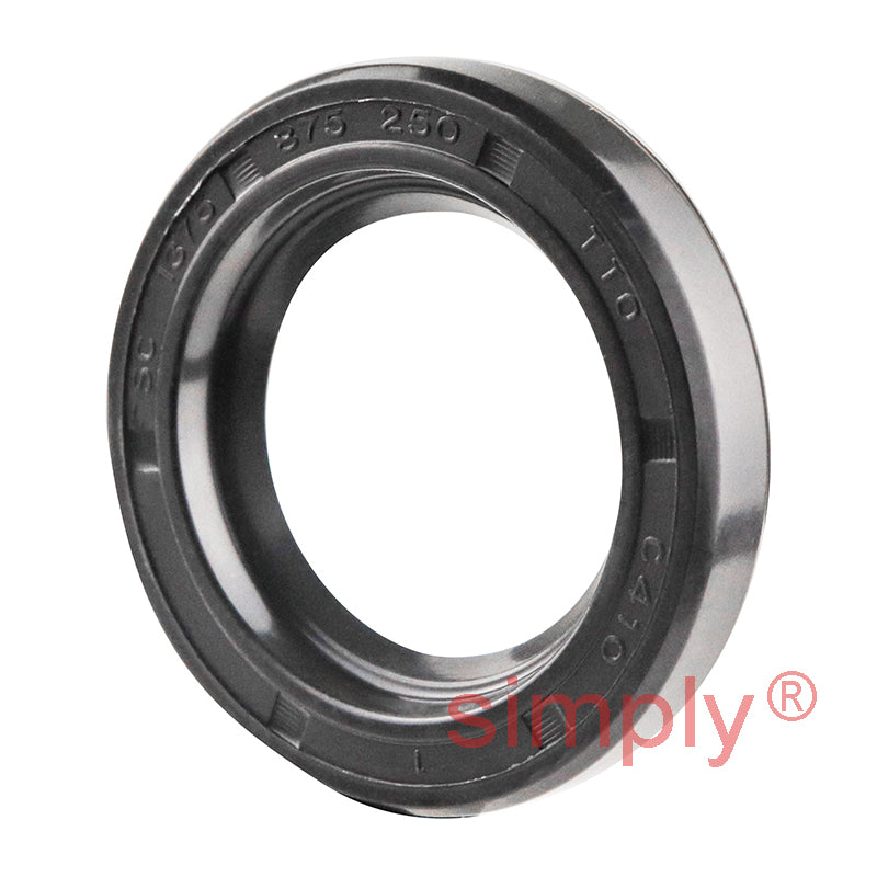 0.87x1.37x0.25 inch Nitrile Rubber Single Lip Rotary Shaft Oil Seal with Garter Spring R21 / SC