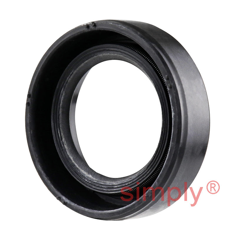 0.87x1.37x0.37 inch Nitrile Rubber Double Lip Rotary Shaft Oil Seal with Garter Spring R23 / TC Style