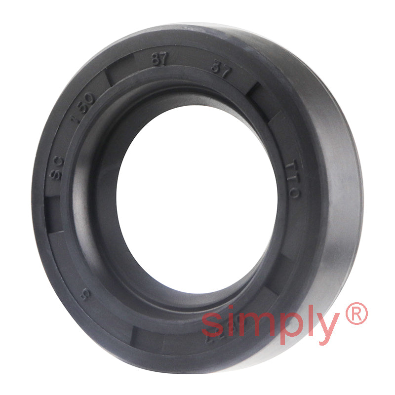 0.87x1.5x0.37 inch Nitrile Rubber Single Lip Rotary Shaft Oil Seal with Garter Spring R21 / SC