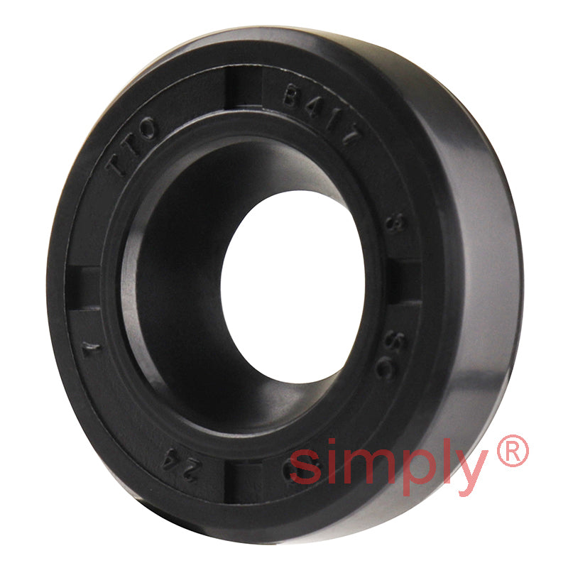 10x24x7mm Nitrile Rubber Single Lip Rotary Shaft Oil Seal with Garter Spring SC / R21