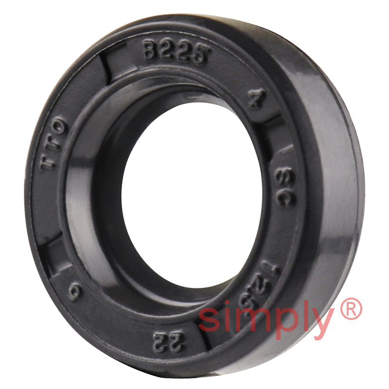 12.5x22x6mm Nitrile Rubber Single Lip Rotary Shaft Oil Seal with Garter Spring SC / R21