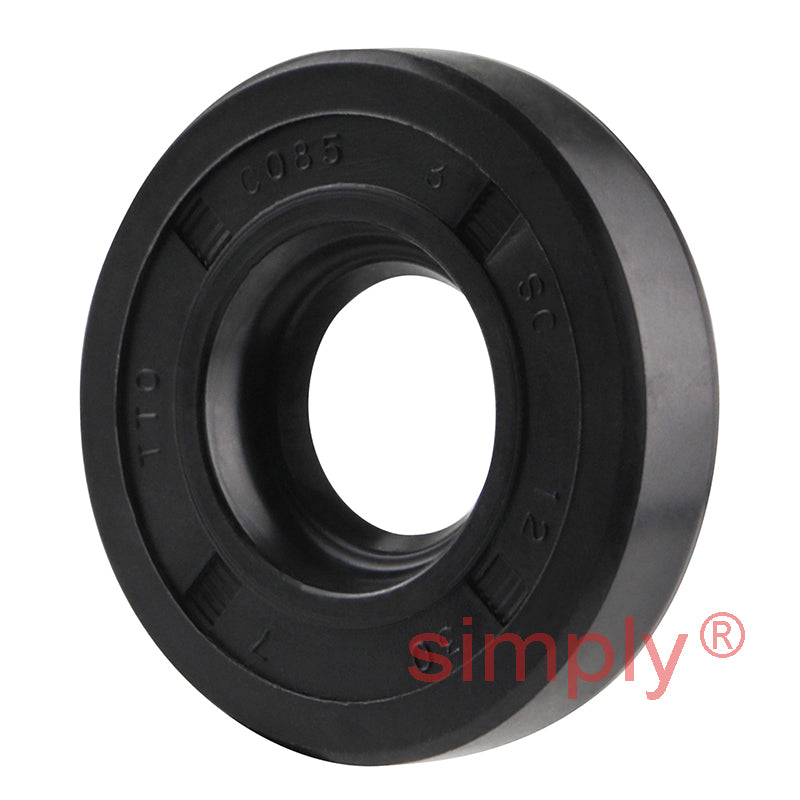 12x30x7mm Nitrile Rubber Single Lip Rotary Shaft Oil Seal with Garter Spring SC / R21