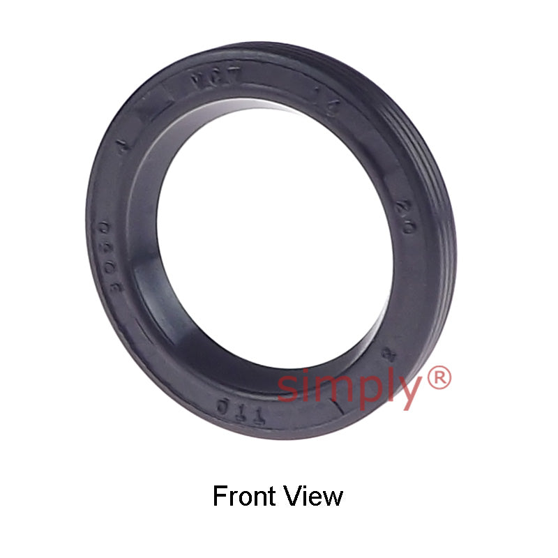 14x20x3mm Nitrile Rubber Single Lip Rotary Shaft Oil Seal Springless Design VC Style