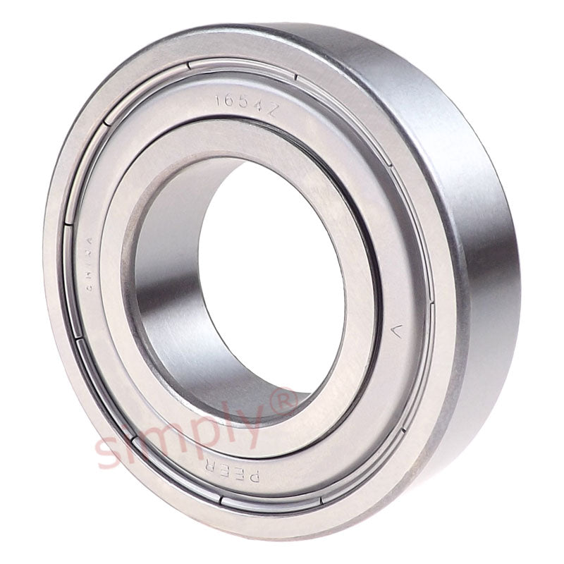 Major Branded 1654ZZ Metal Shielded Deep Groove Ball Bearing 1.25x2.5x0.625 inch