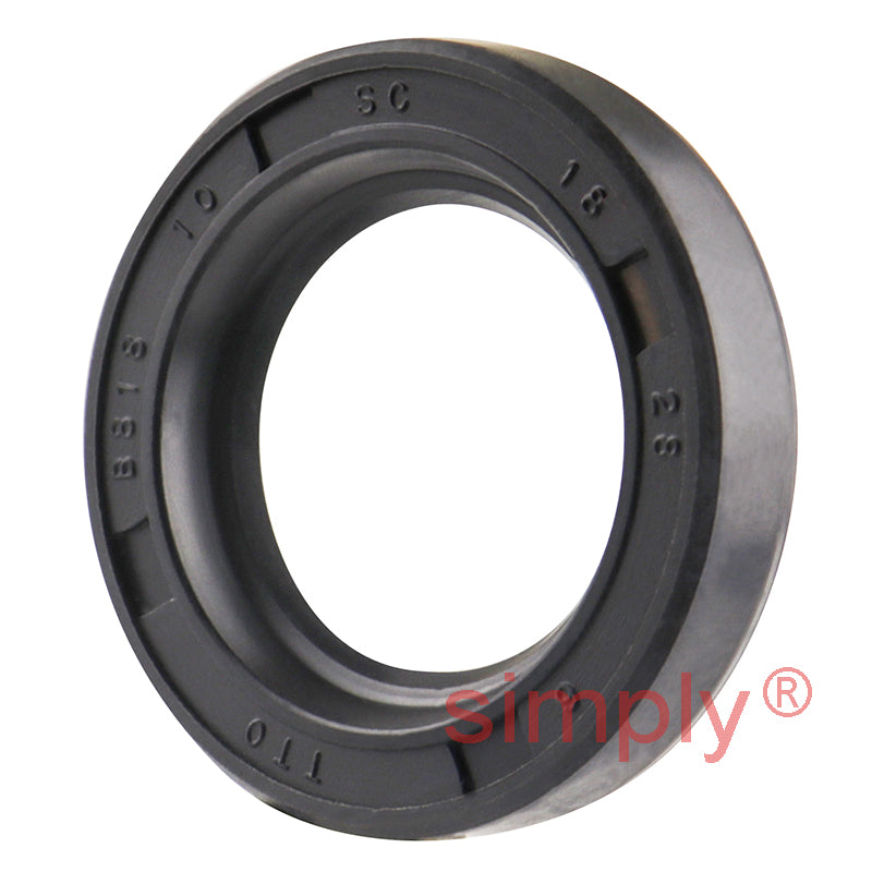 18x28x6mm Nitrile Rubber Single Lip Rotary Shaft Oil Seal with Garter Spring SC / R21