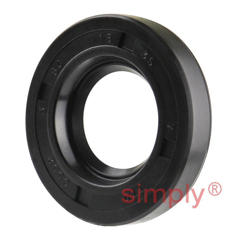 18x35x7mm Nitrile Rubber Single Lip Rotary Shaft Oil Seal with Garter Spring SC / R21