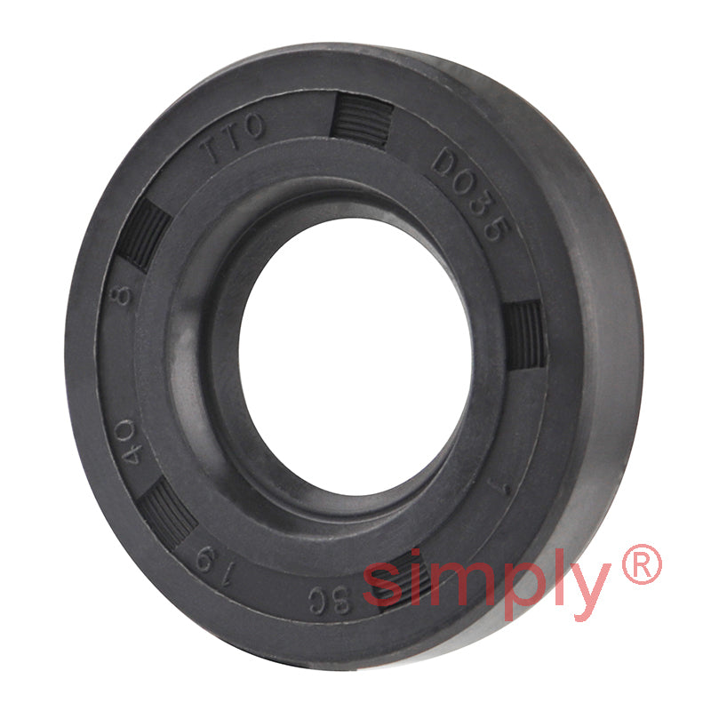 19x40x8mm Nitrile Rubber Single Lip Rotary Shaft Oil Seal with Garter Spring SC / R21
