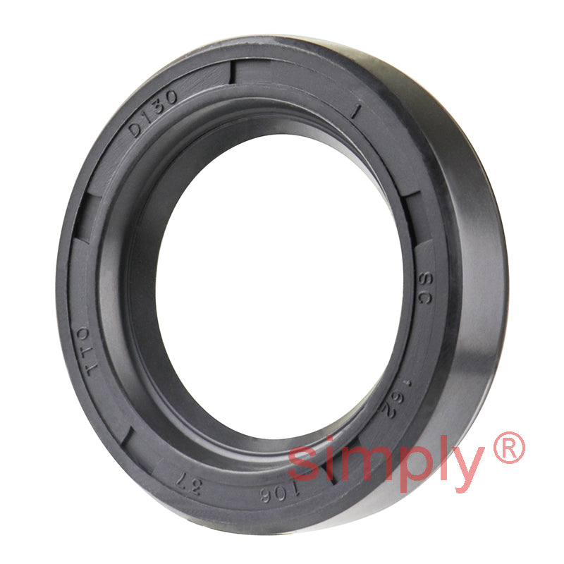 1.06x1.62x0.37 inch Nitrile Rubber Single Lip Rotary Shaft Oil Seal with Garter Spring R21 / SC