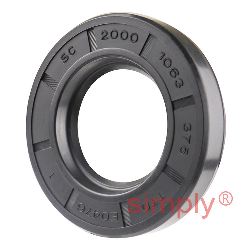 1.06x2x0.37 inch Nitrile Rubber Single Lip Rotary Shaft Oil Seal with Garter Spring R21 / SC