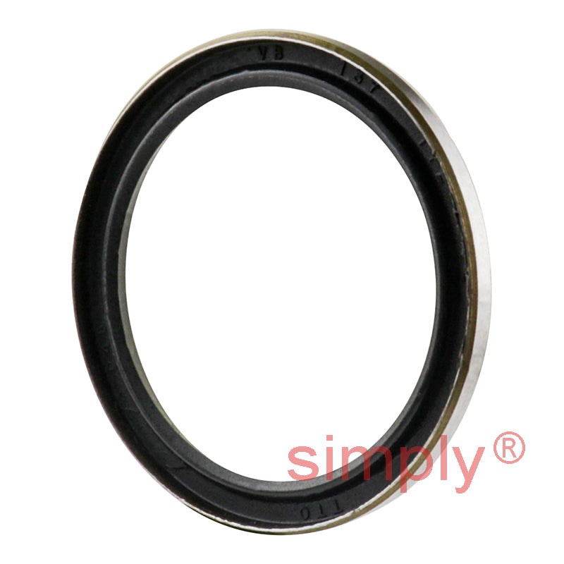 1.12x1.37x0.12 inch Metal Cased Nitrile Rubber Rotary Shaft Oil Seal Springless Design VB Style