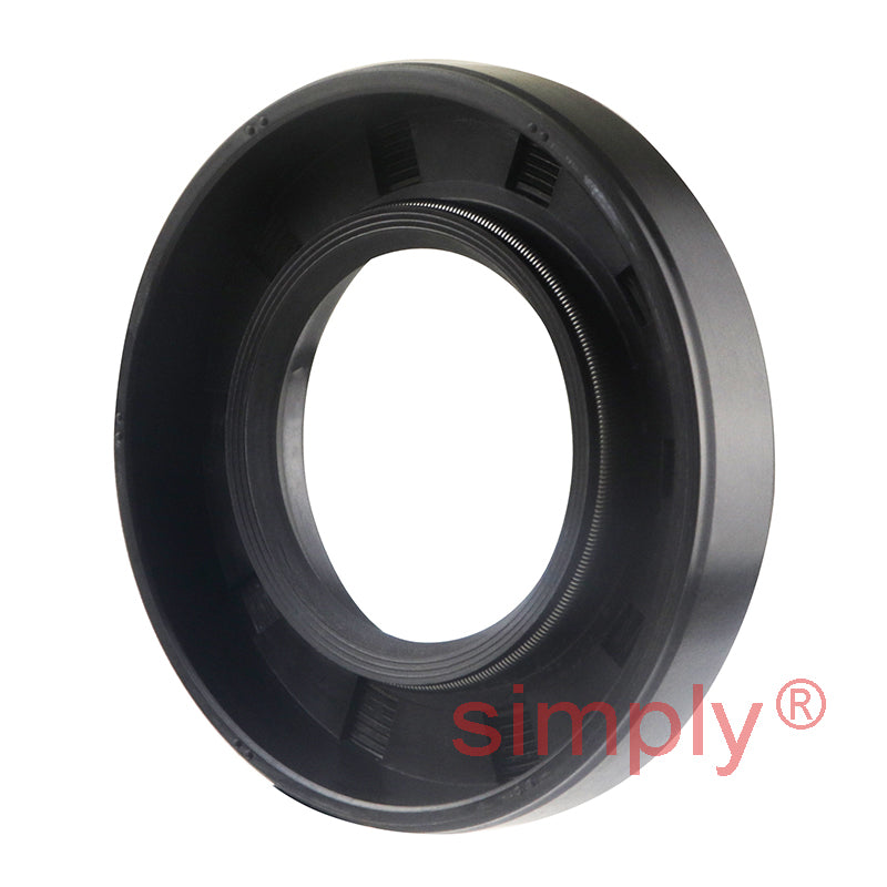 1.12x2.06x0.37 inch Nitrile Rubber Single Lip Rotary Shaft Oil Seal with Garter Spring R21 / SC Style