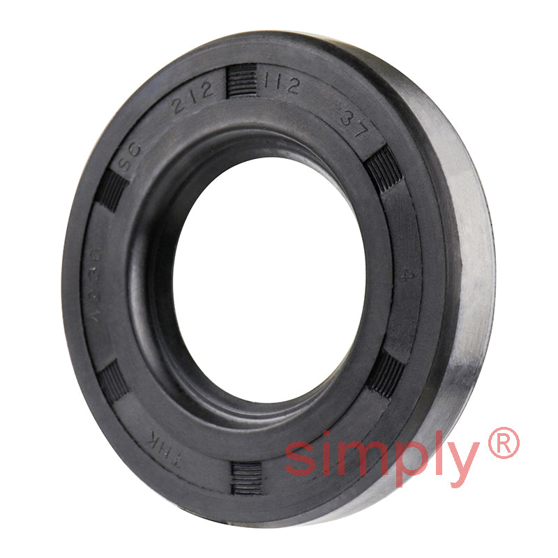 1.12x2.12x0.37 inch Nitrile Rubber Single Lip Rotary Shaft Oil Seal with Garter Spring R21 / SC