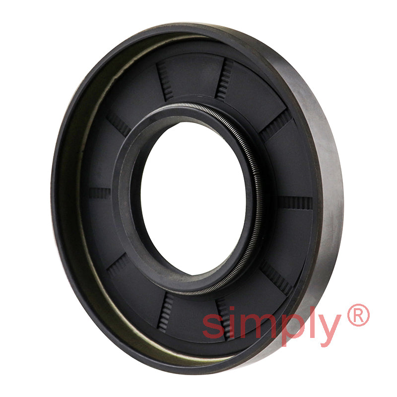 1.12x2.43x0.31 inch Nitrile Rubber Double Lip Rotary Shaft Oil Seal with Garter Spring R23 / TC Style