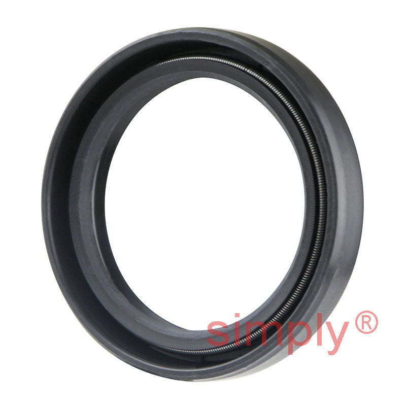 1.12x2x0.25 inch Nitrile Rubber Double Lip Rotary Shaft Oil Seal with Garter Spring R23 / TC Style