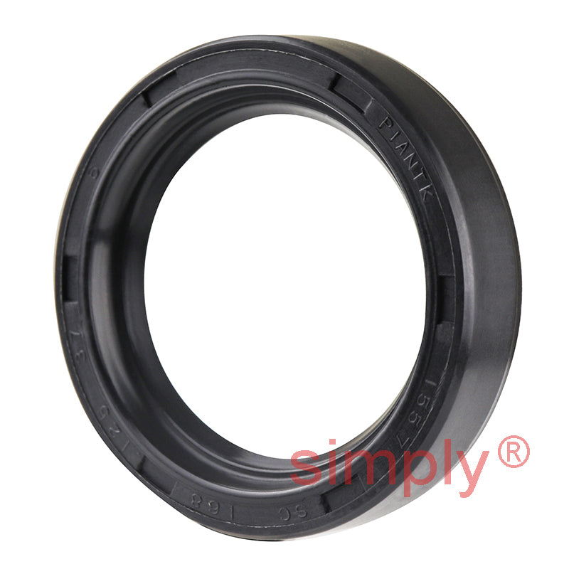 1.25x1.68x0.37 inch Nitrile Rubber Single Lip Rotary Shaft Oil Seal with Garter Spring R21 / SC